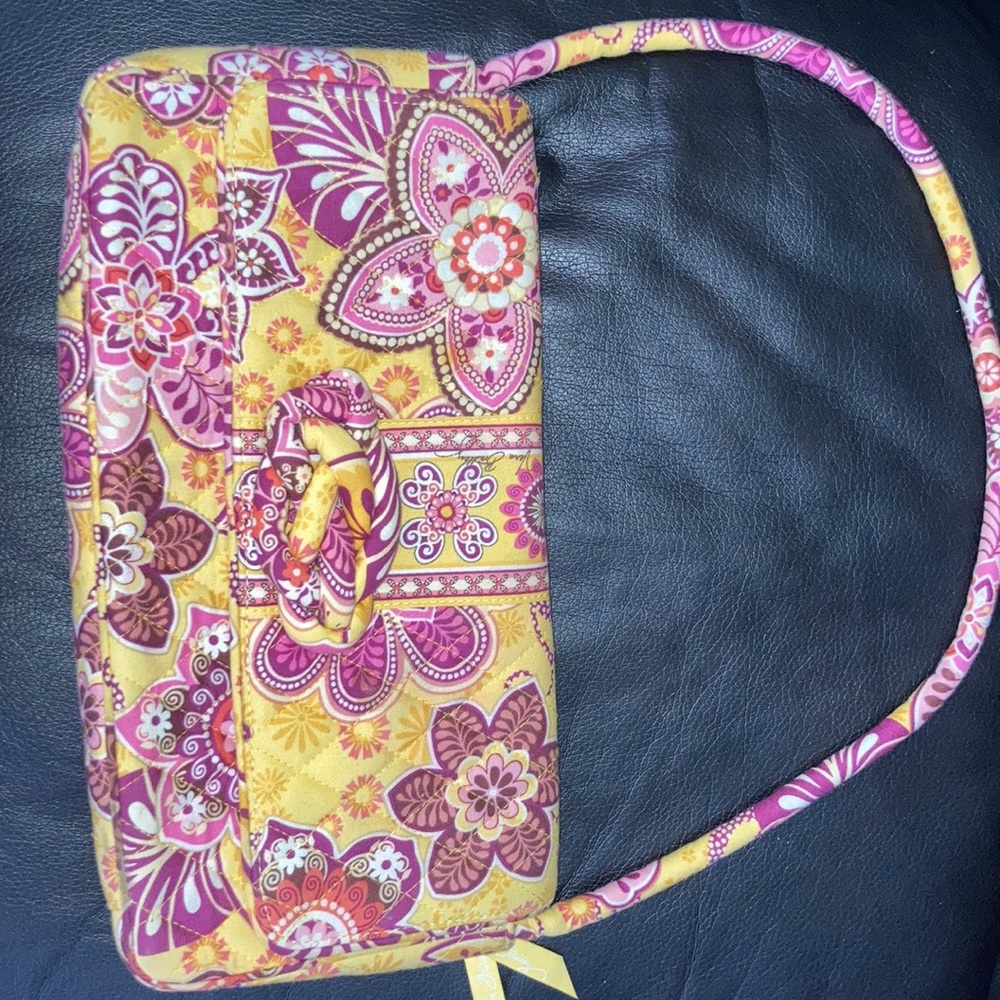 Vera Bradley Floral with Yellow Background Purse